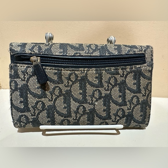 Dior Trotter Saddle Navy Wallet 3/4 Length - Picture 3 of 16